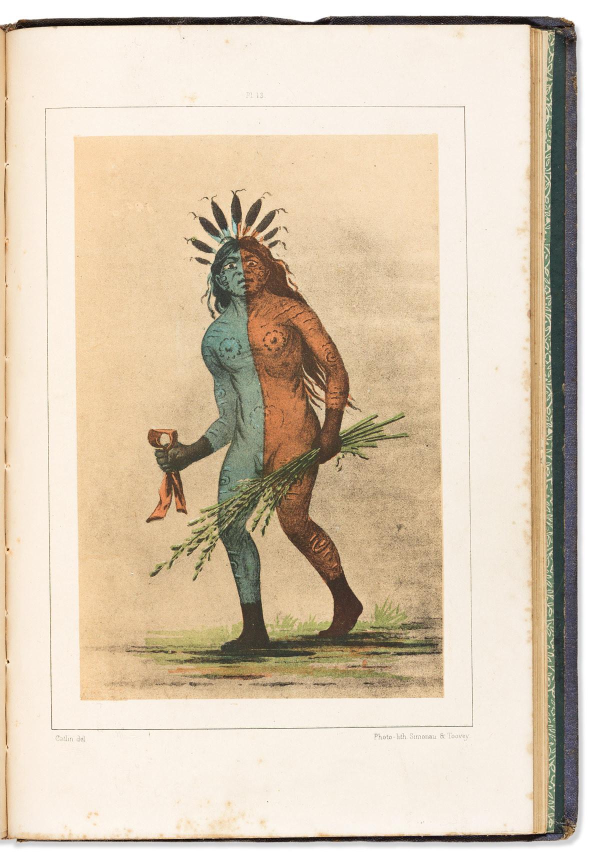 (NATIVE AMERICANS.) George Catlin. O-Kee-Pa: A Religious Ceremony; and other Customs of the Mandans.